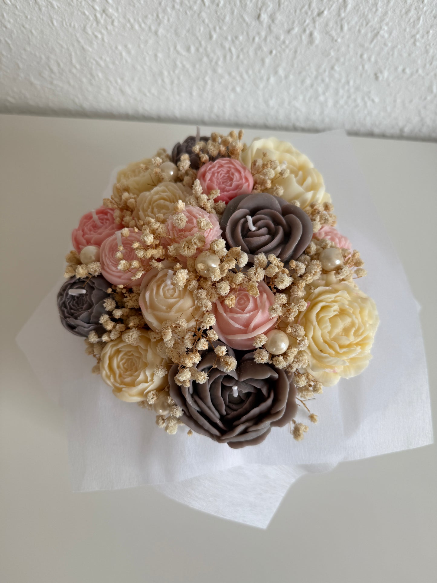 Forever Flowers - grau, rosa