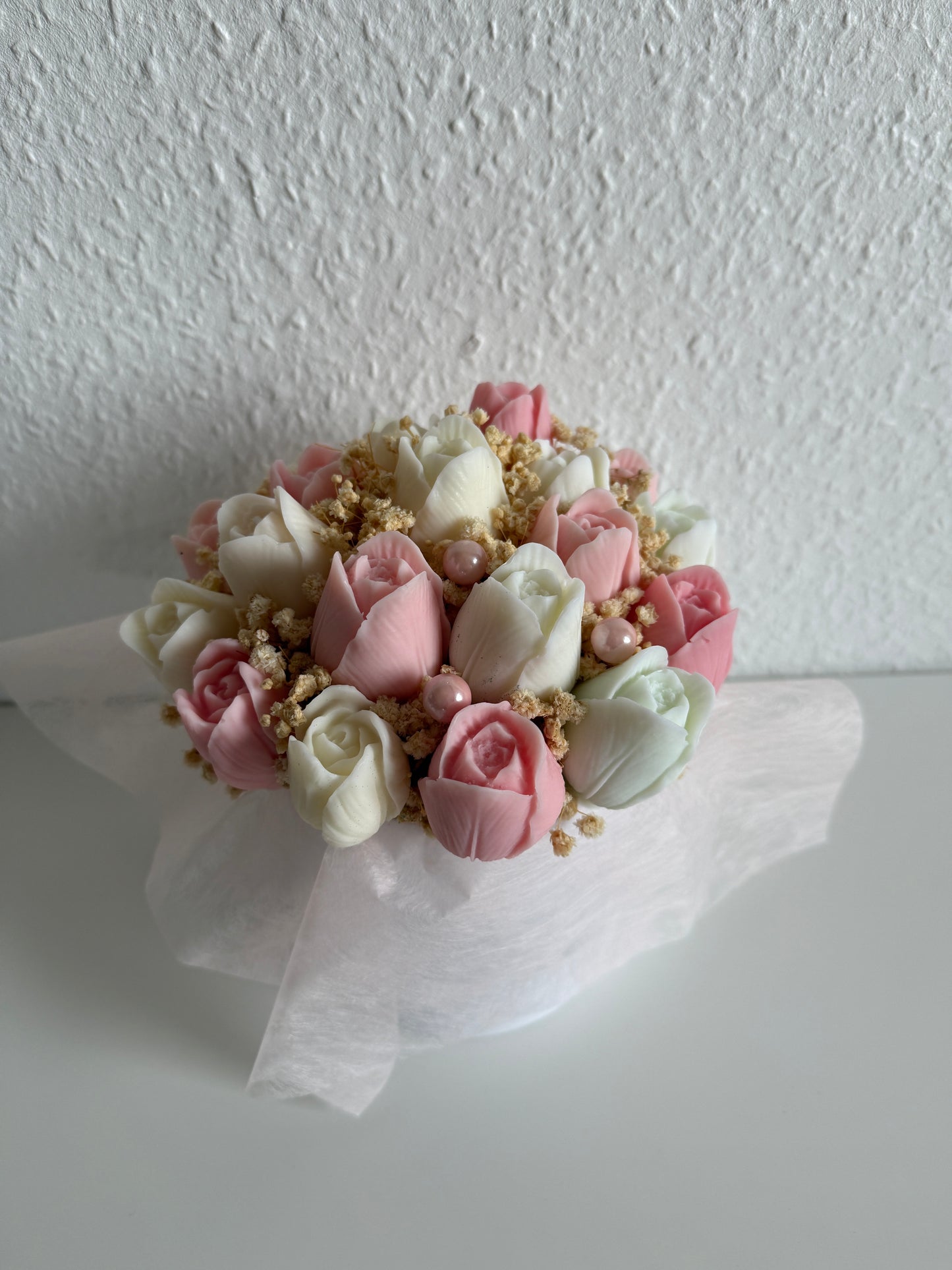 Fleurs éternelles - rose clair