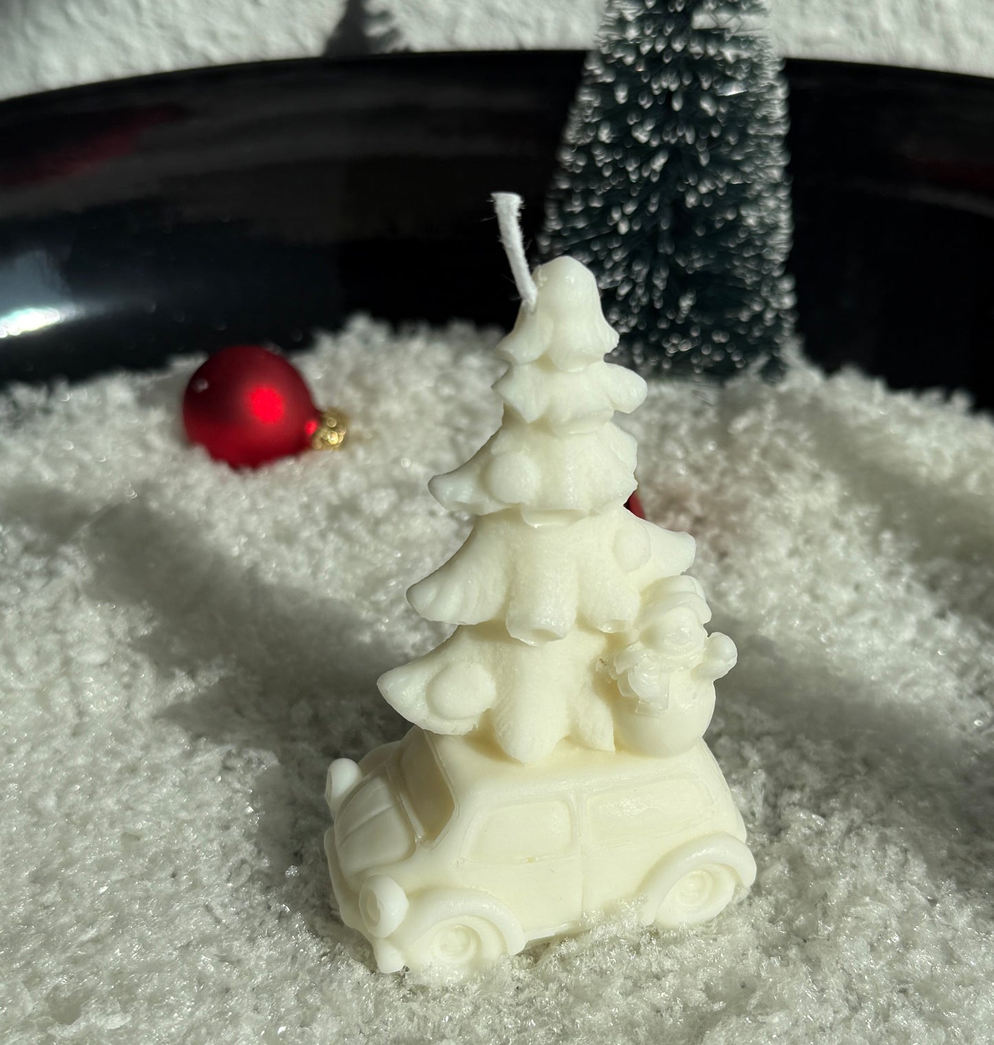 Weihnachtsauto Kerze