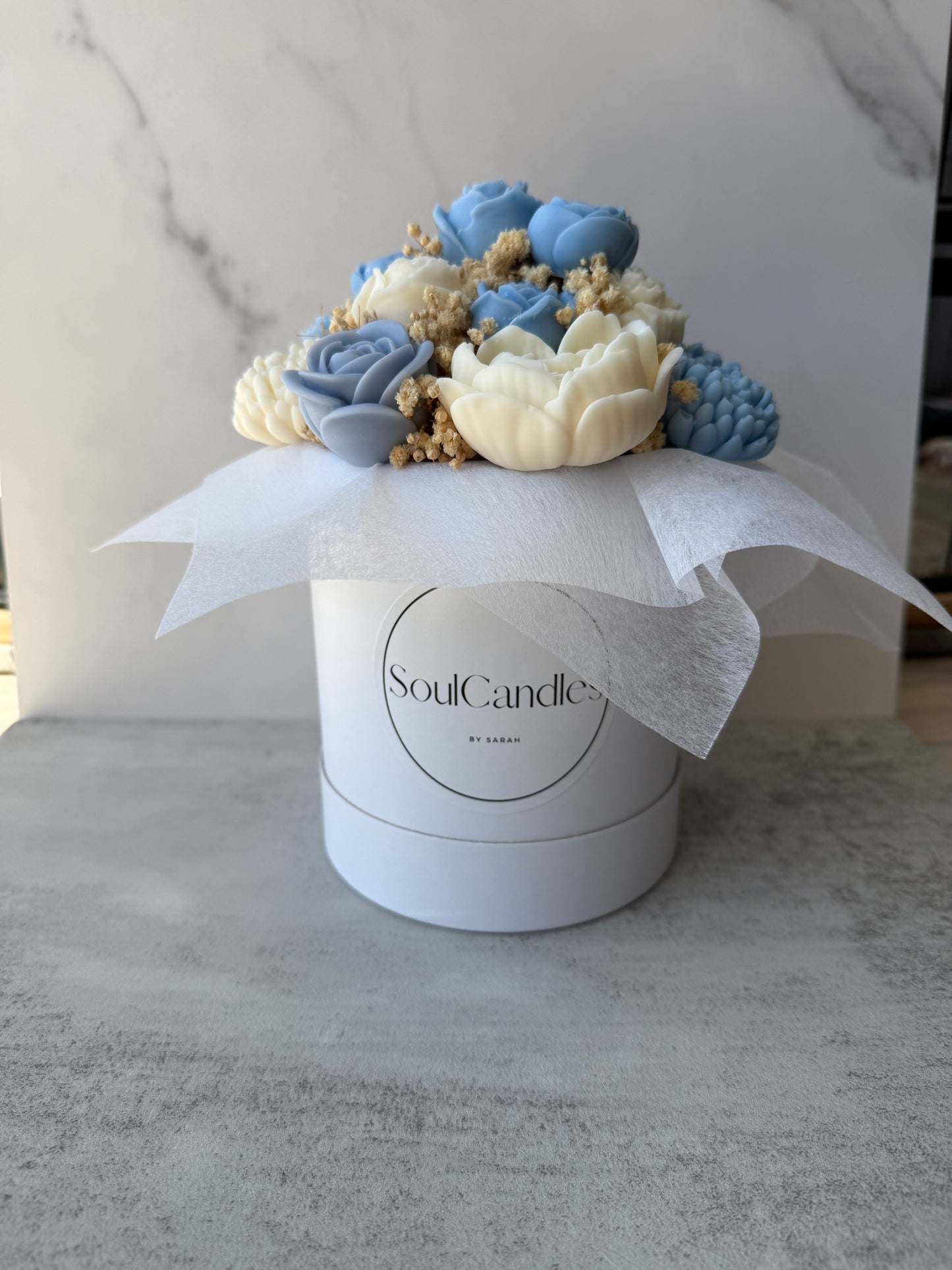 Forever Flowers - hellblau