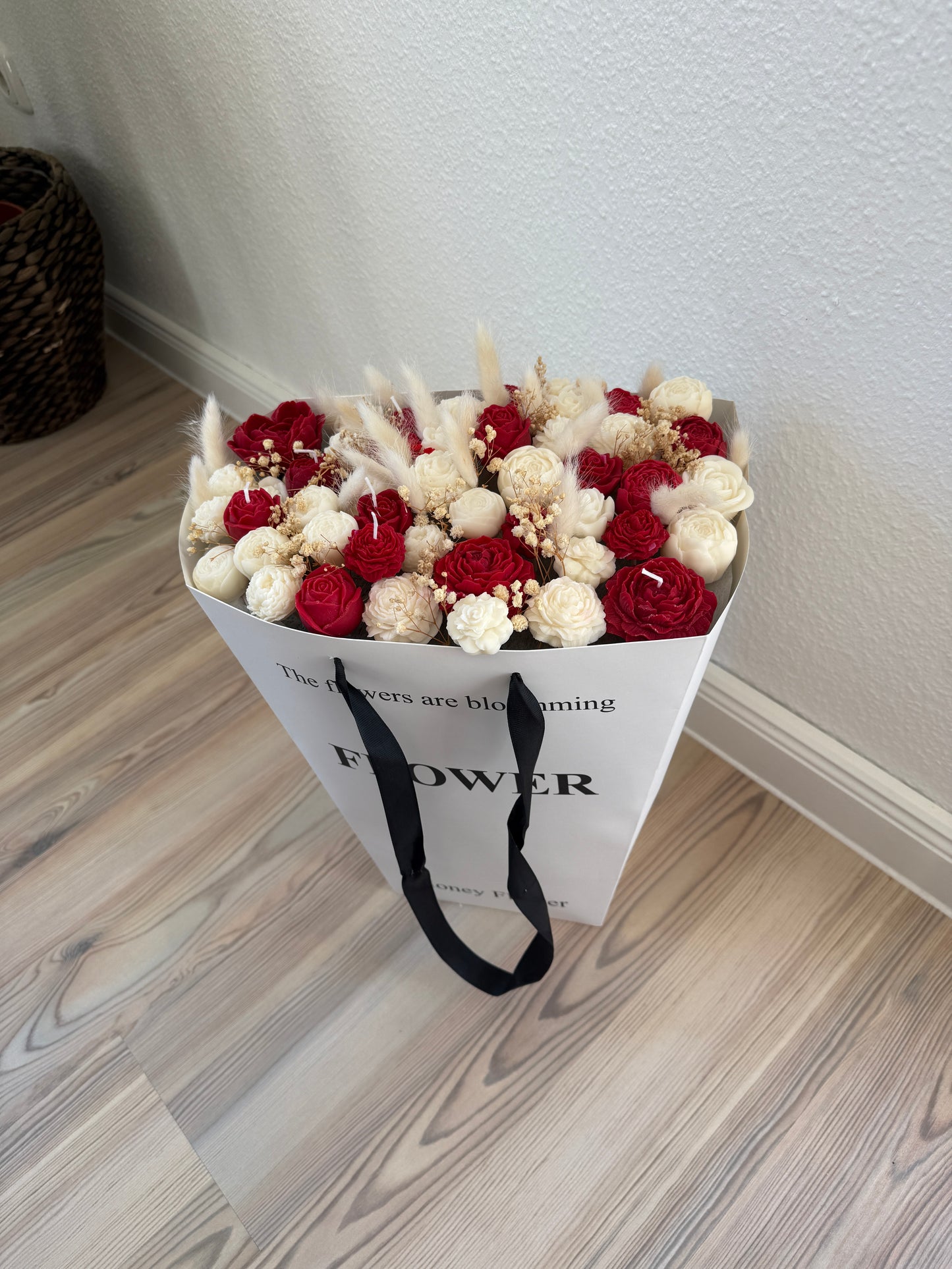 Forever Flowers - rot/weiß