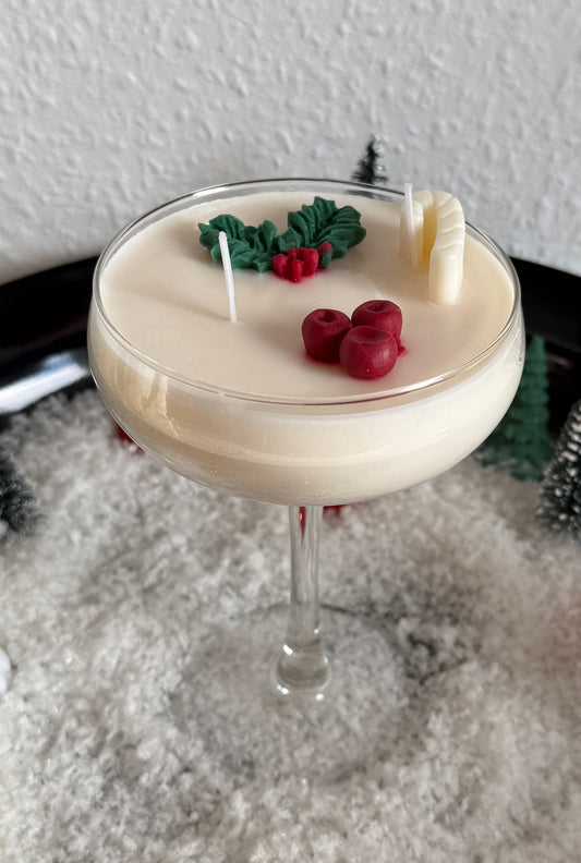 Witte Kerst Mojito Kaars