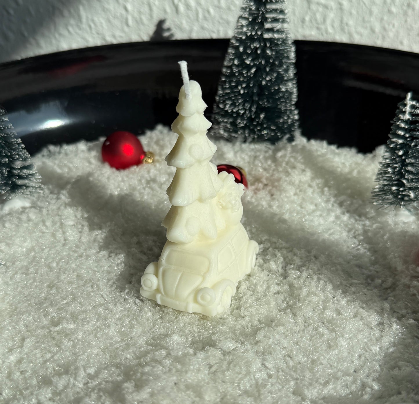 Weihnachtsauto Kerze