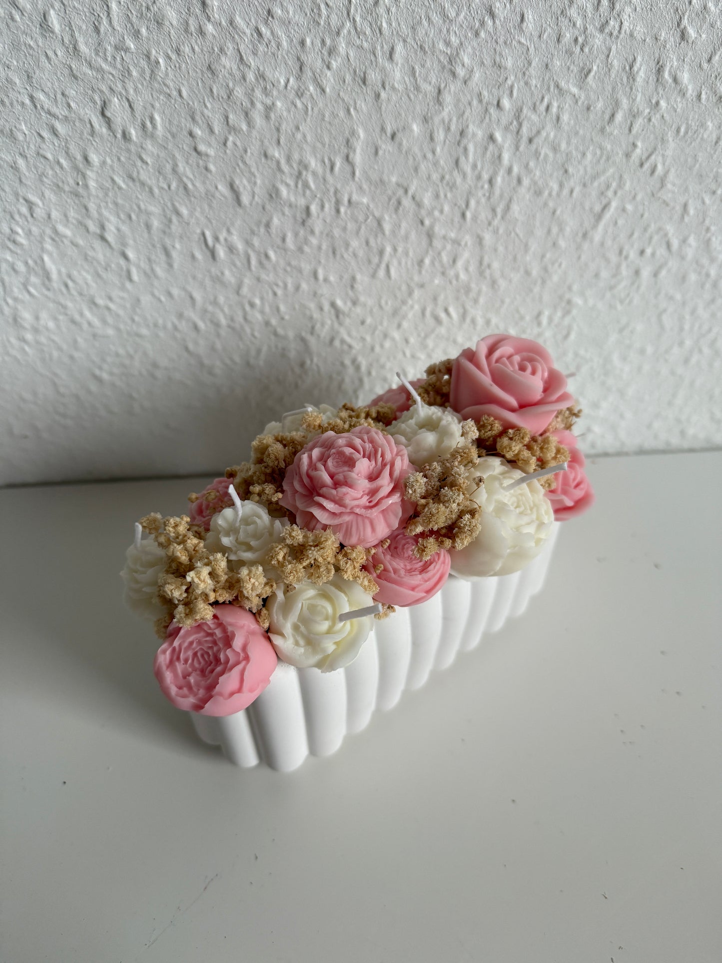 Forever Flowers in selbstgegossenem Gefäß