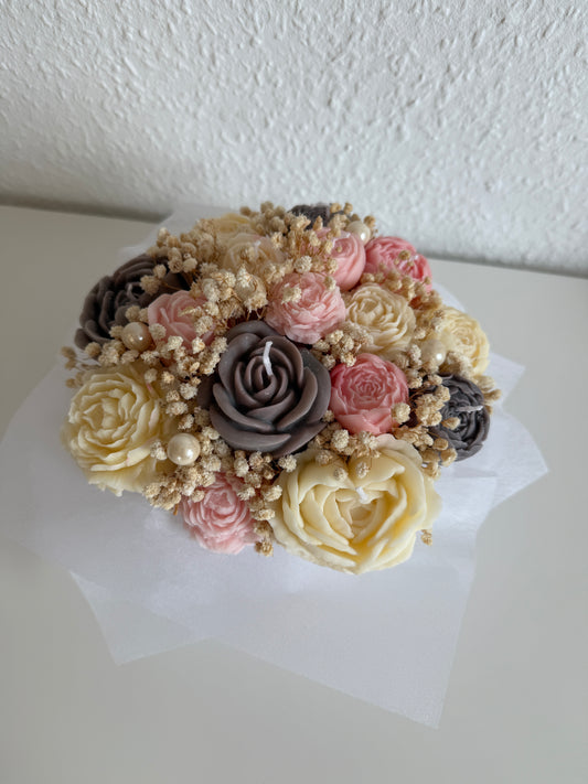 Forever Flowers - grau, rosa