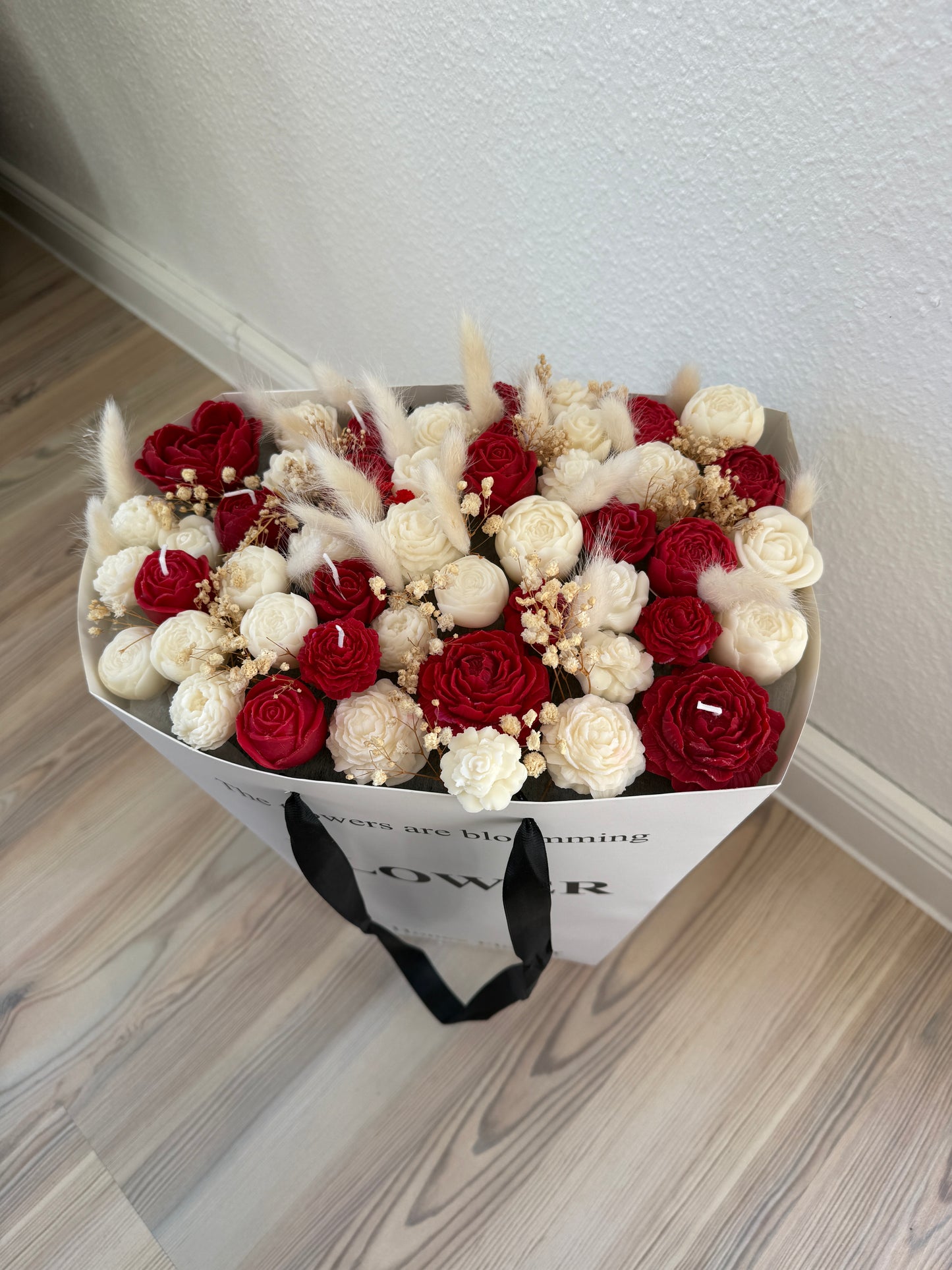 Forever Flowers - rot/weiß