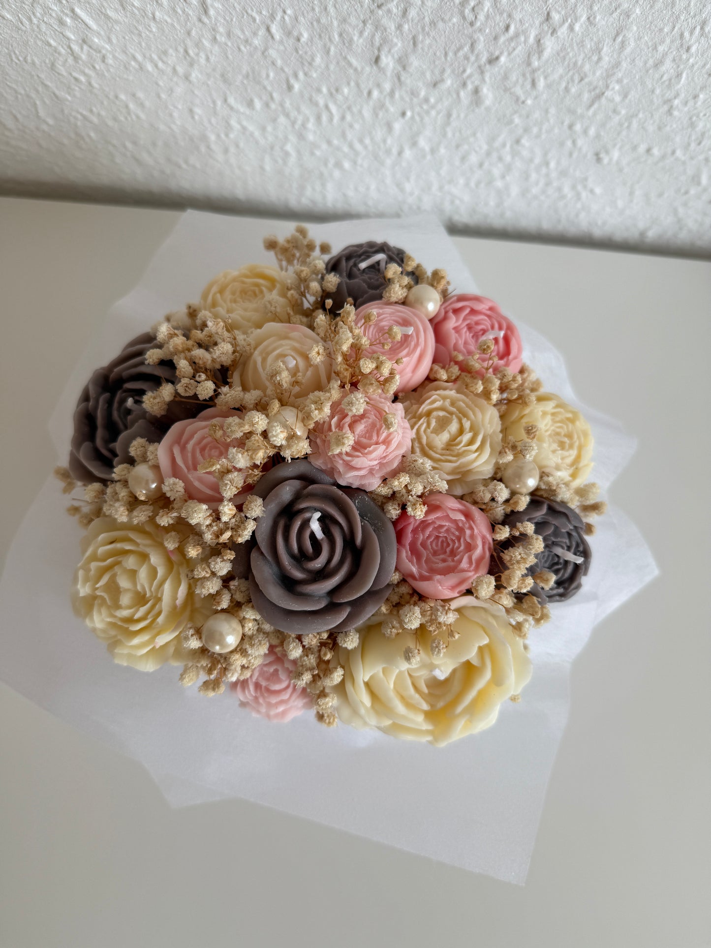 Forever Flowers - grau, rosa