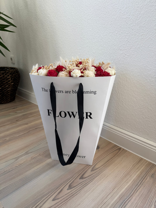 Forever Flowers - rot/weiß