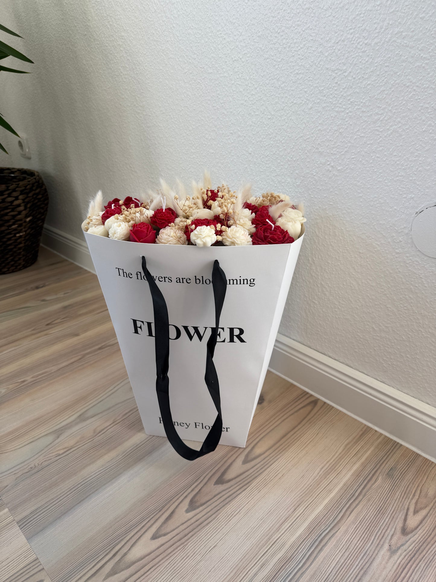 Forever Flowers - rot/weiß