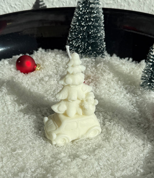 Weihnachtsauto Kerze