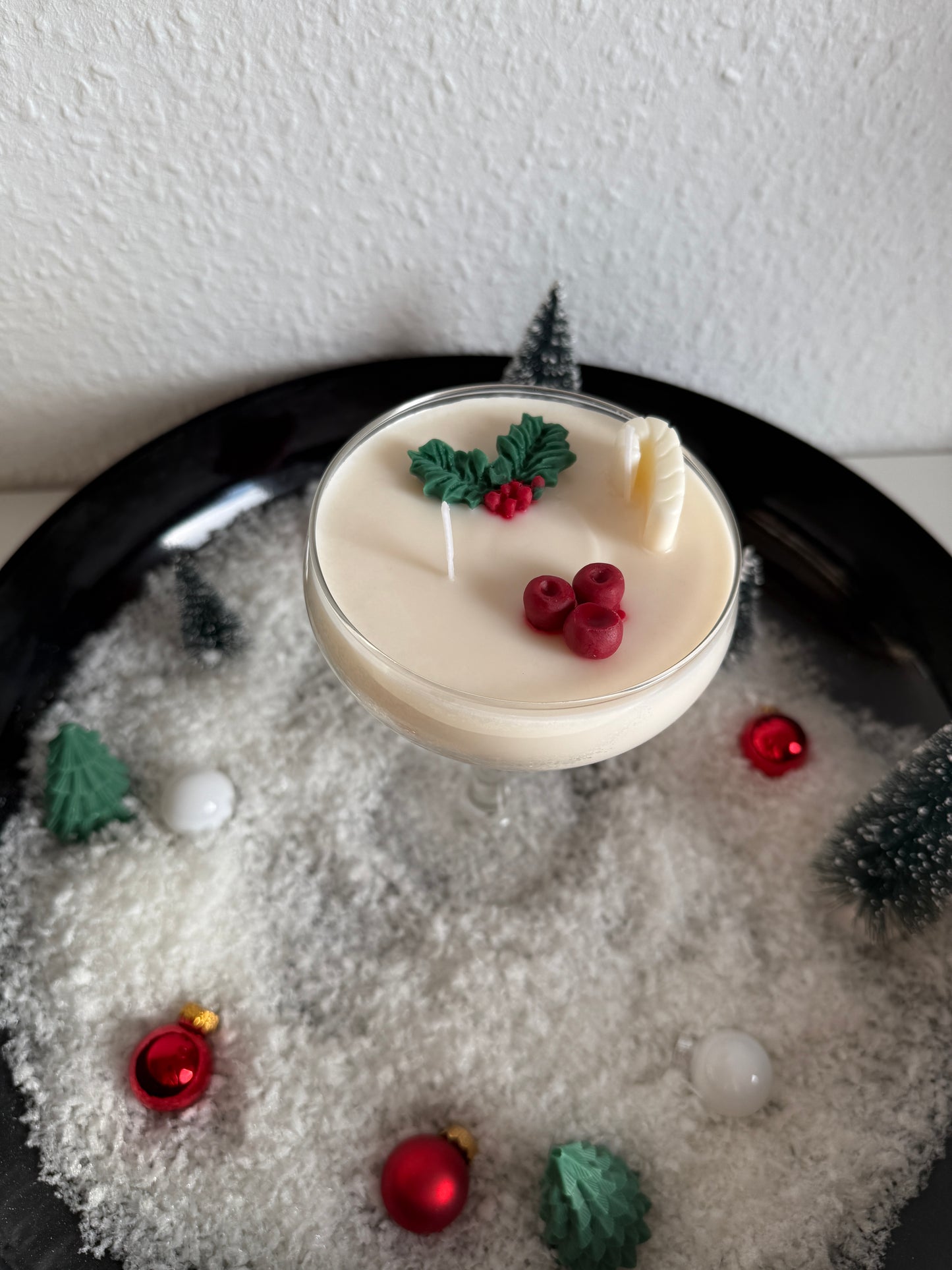 Witte Kerst Mojito Kaars