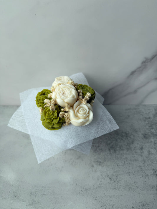 Forever Flowers - klein- olive