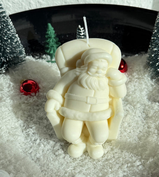 Slapende Kerstman kaars