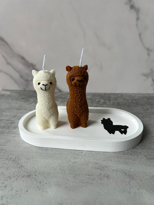 Alpaka Set mit Untersetzer "Alpaka"