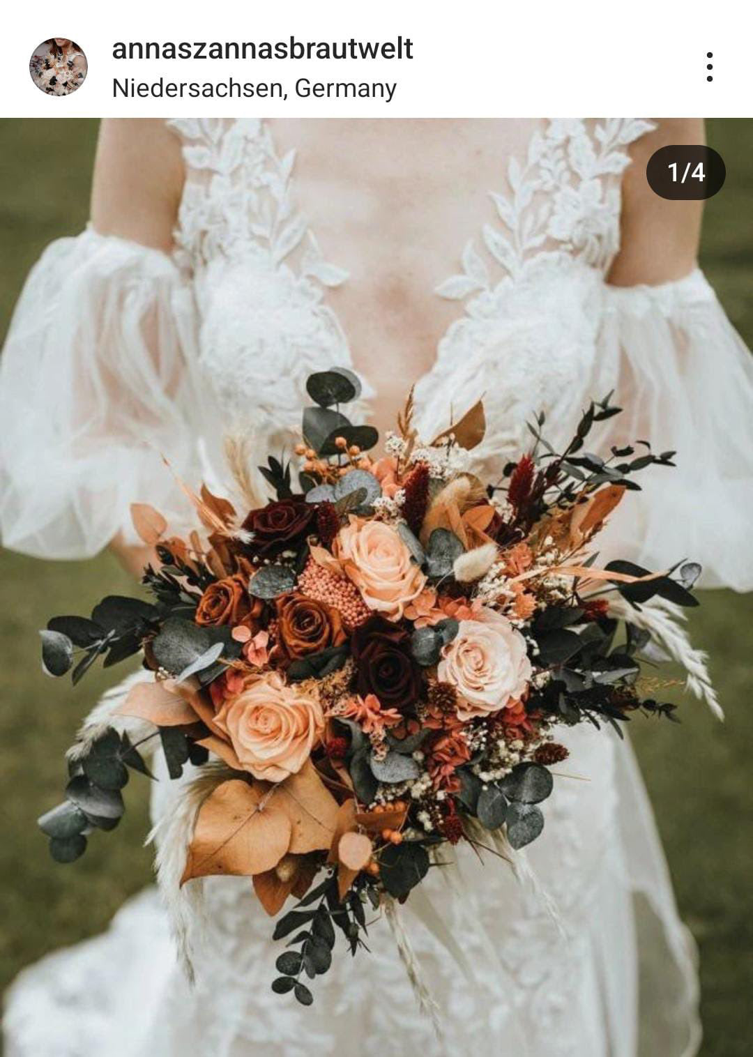 Individuelle Bestellung Hochzeitsstrauß